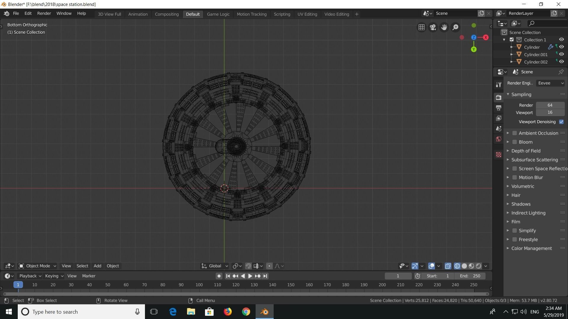 space station  3D model_12