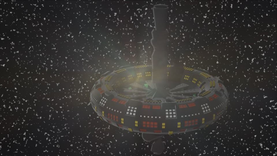 space station  3D model_1