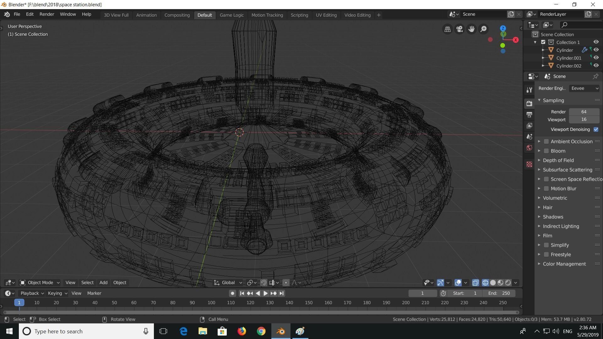 space station  3D model_11