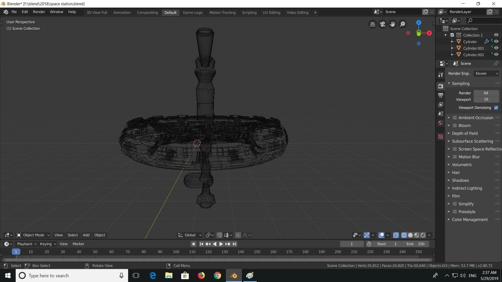 space station  3D model_16