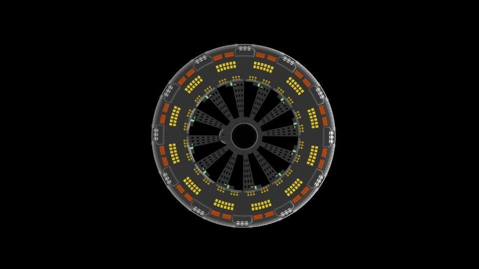 space station  3D model_4