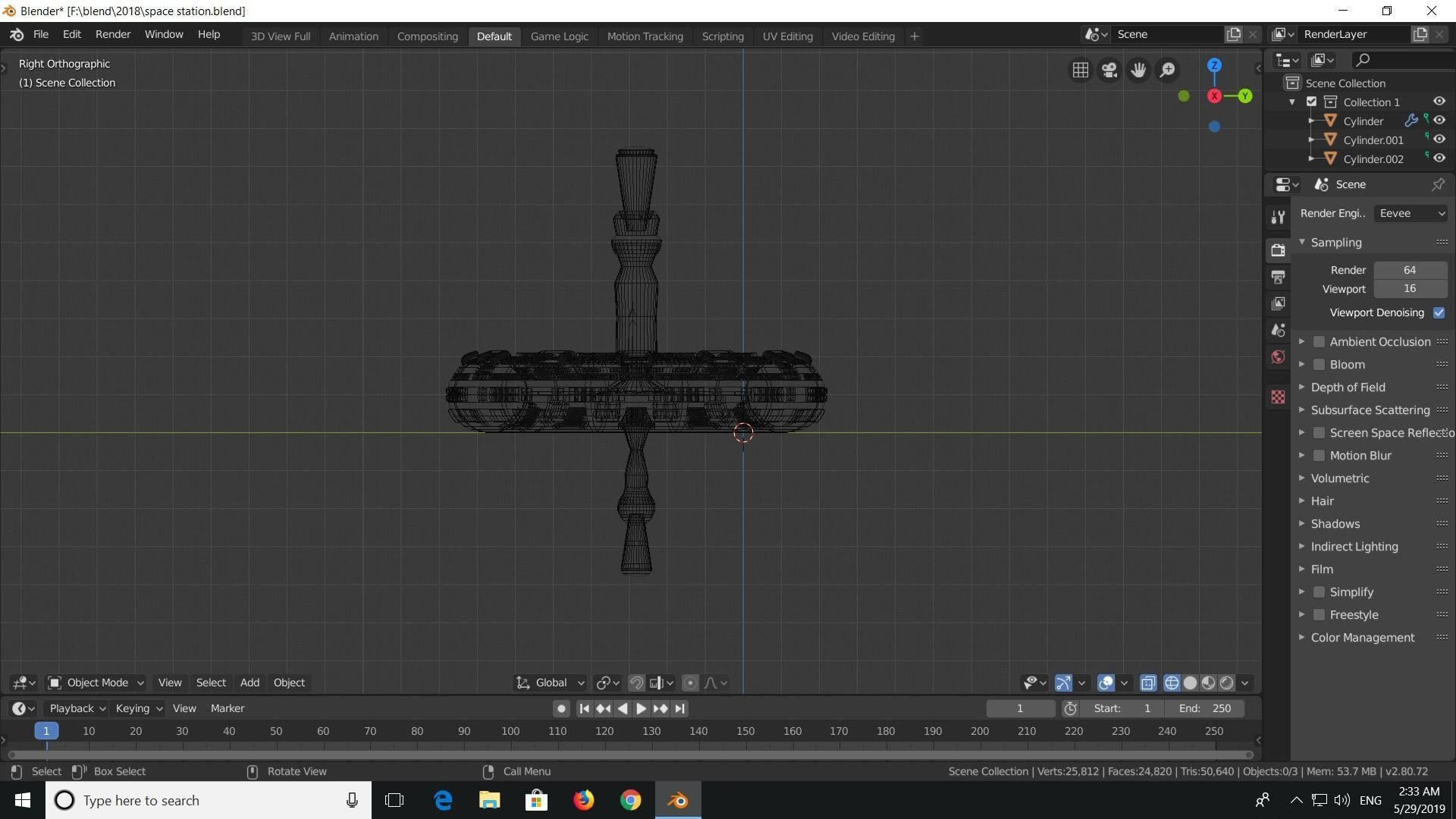 space station  3D model_9