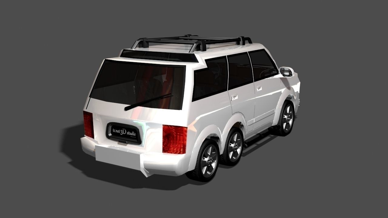 TC New Model Car 02 Low-poly 3D model_4