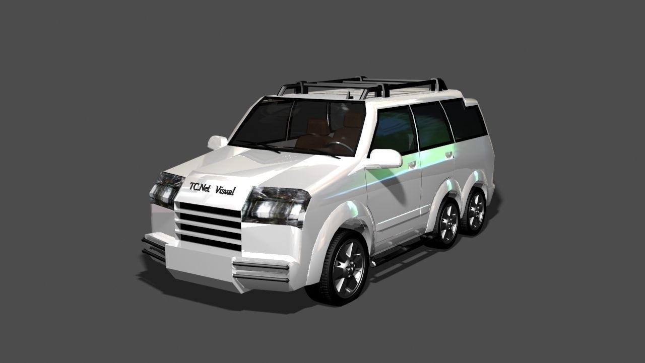 TC New Model Car 02 Low-poly 3D model_3