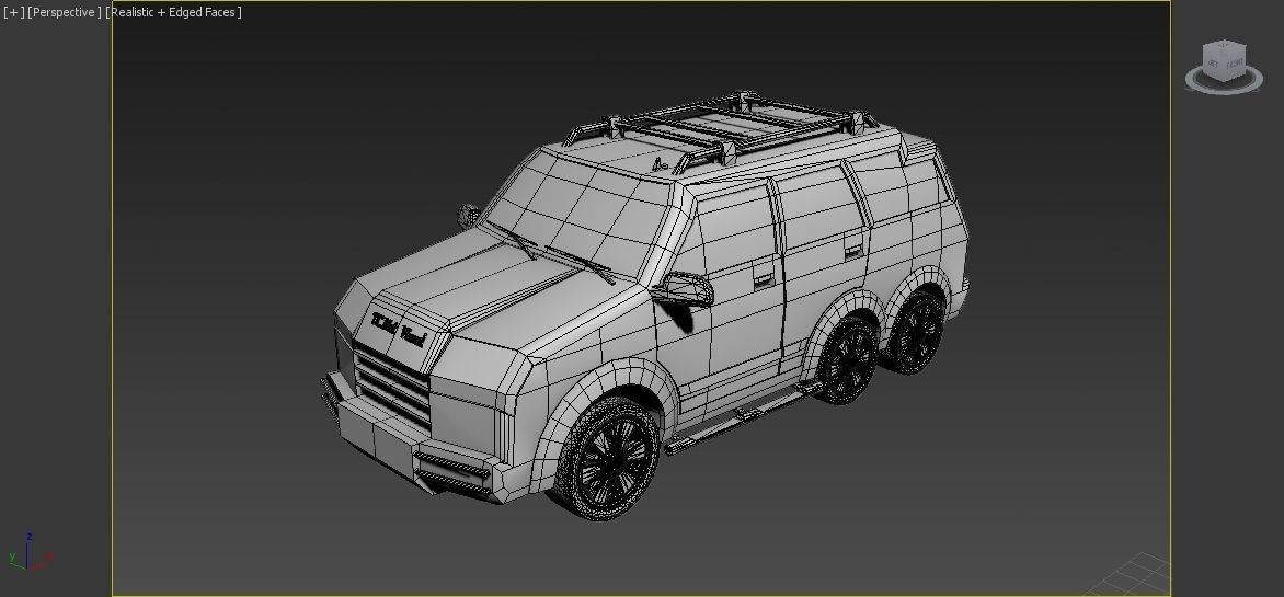 TC New Model Car 02 Low-poly 3D model_7