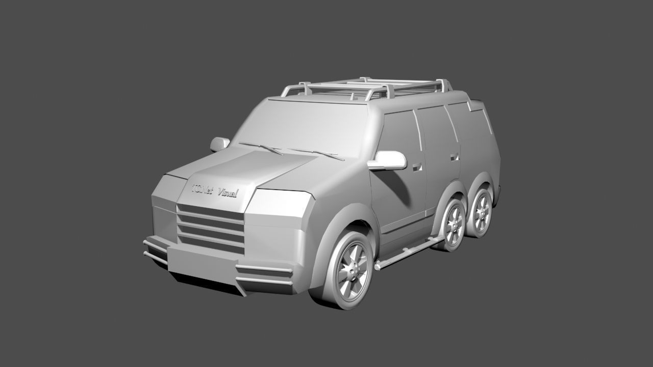 TC New Model Car 02 Low-poly 3D model_5