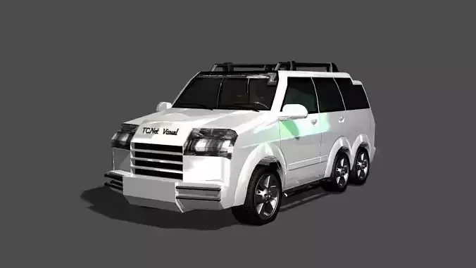 TC New Model Car 02 Low-poly 3D model