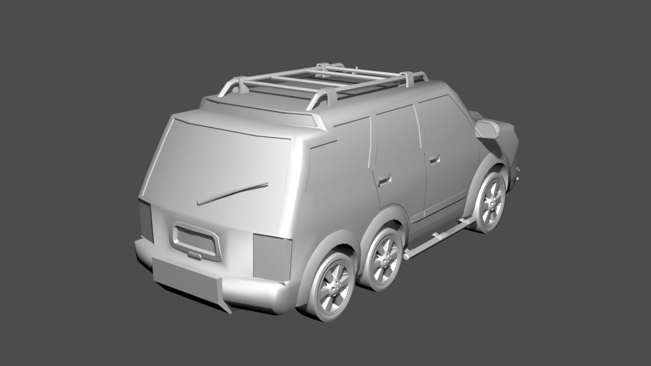 TC New Model Car 02 Low-poly 3D model_6