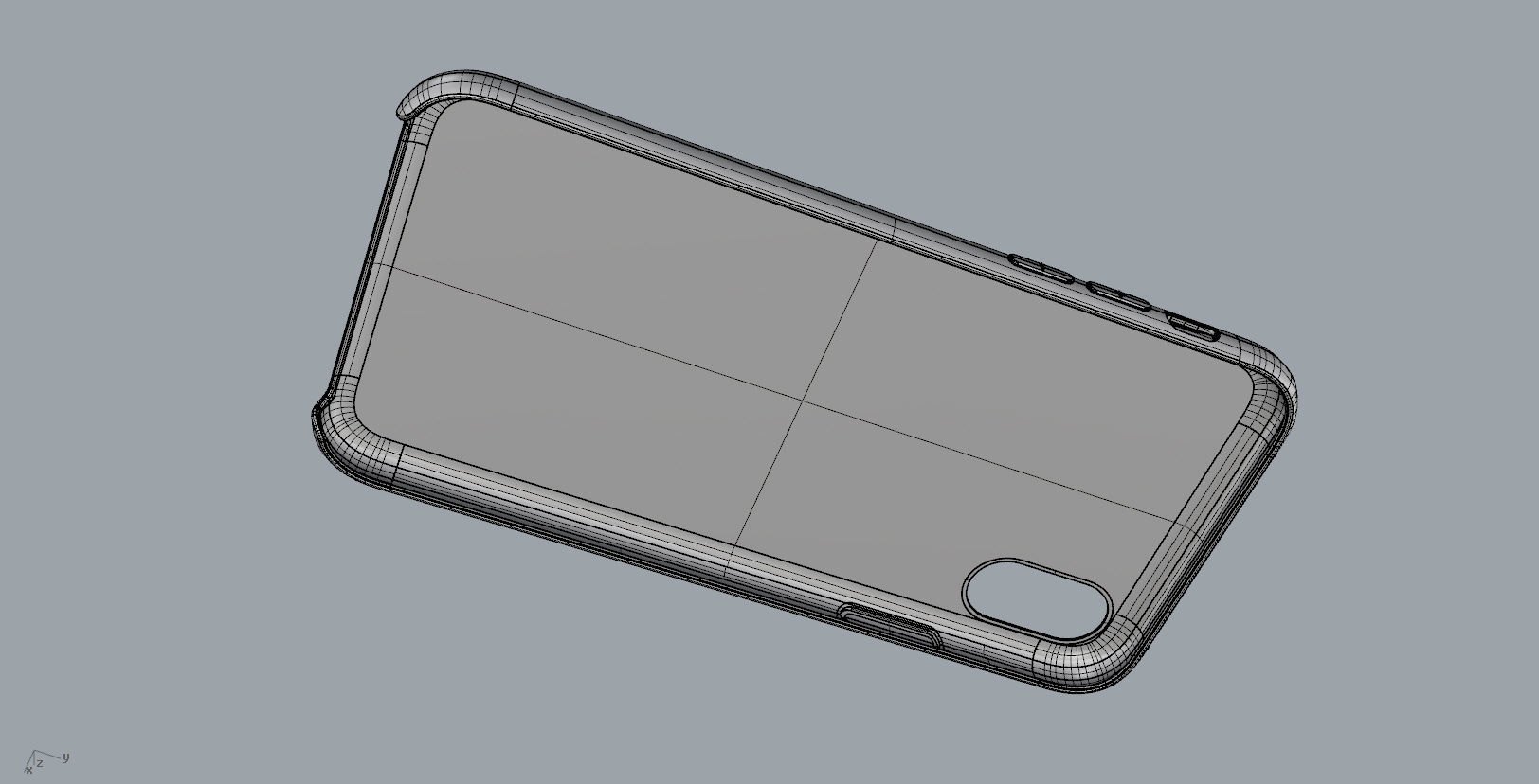 Iphone X Official original liquid silicone case 3d model 3D print model_18