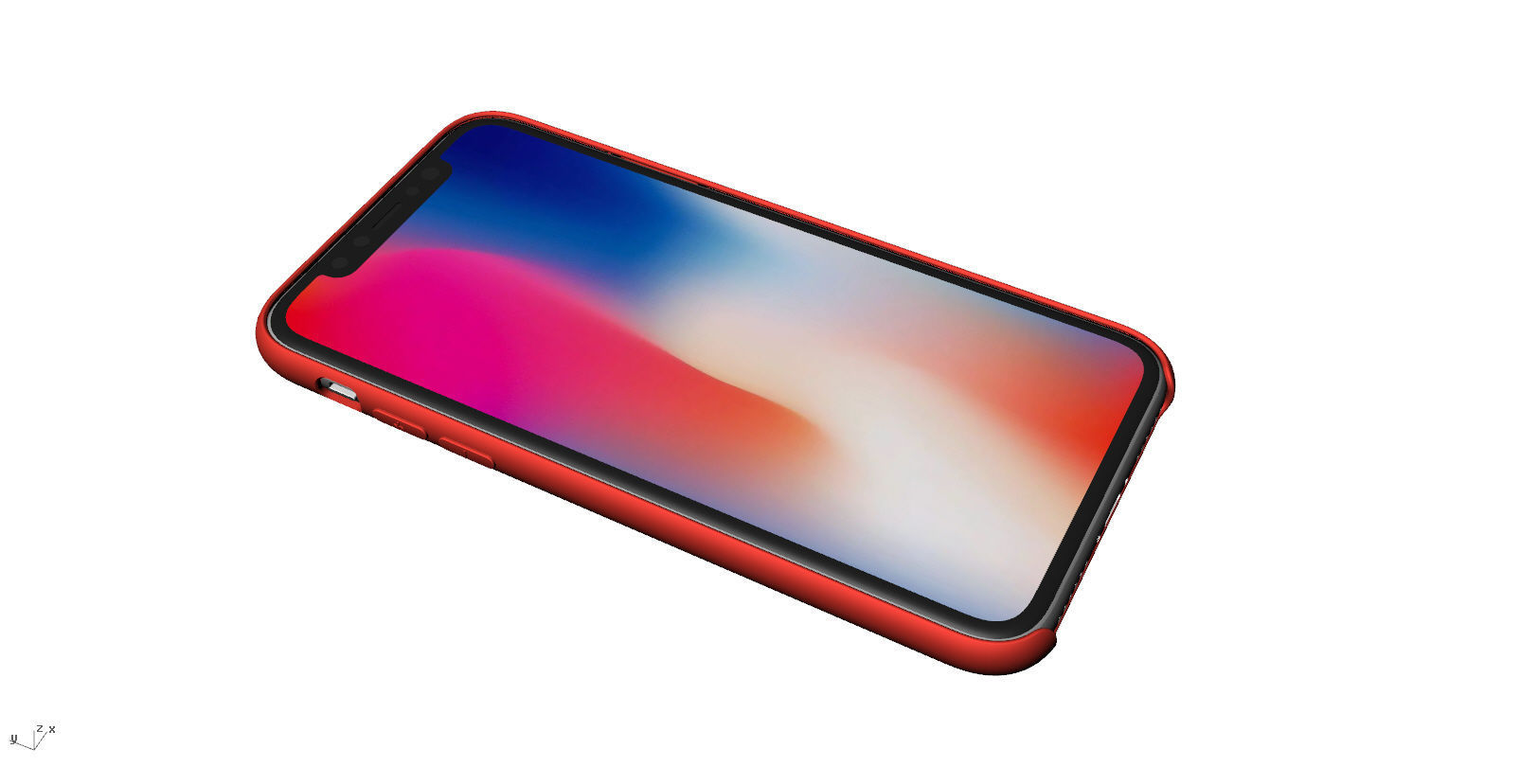 Iphone X Official original liquid silicone case 3d model 3D print model_2