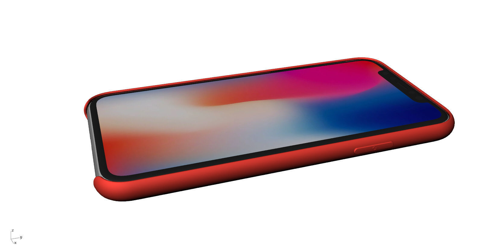 Iphone X Official original liquid silicone case 3d model 3D print model_5