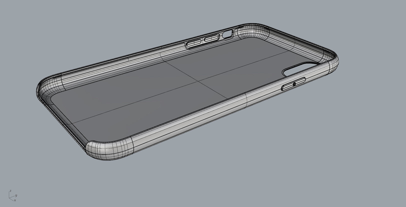 Iphone X Official original liquid silicone case 3d model 3D print model_14