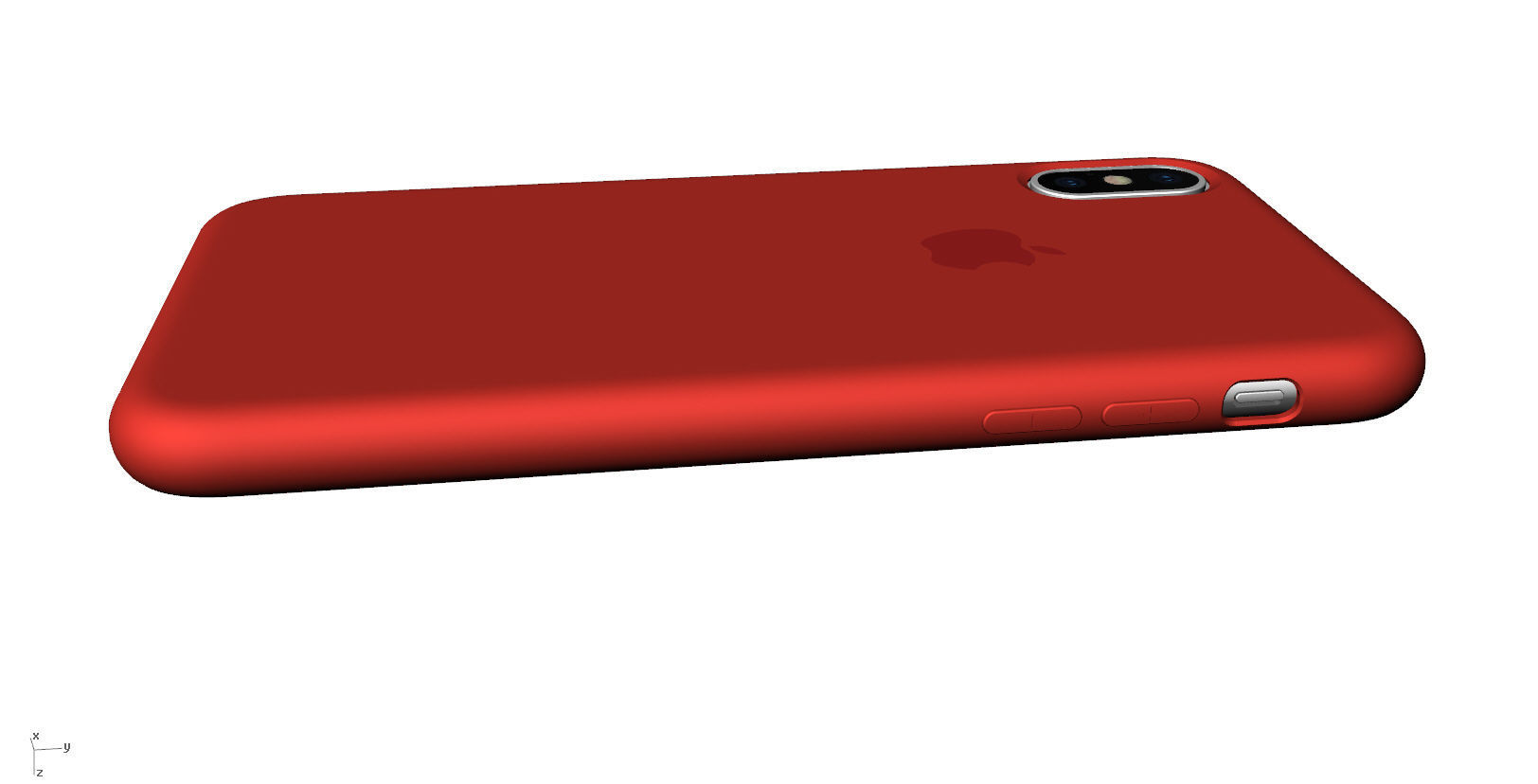 Iphone X Official original liquid silicone case 3d model 3D print model_8