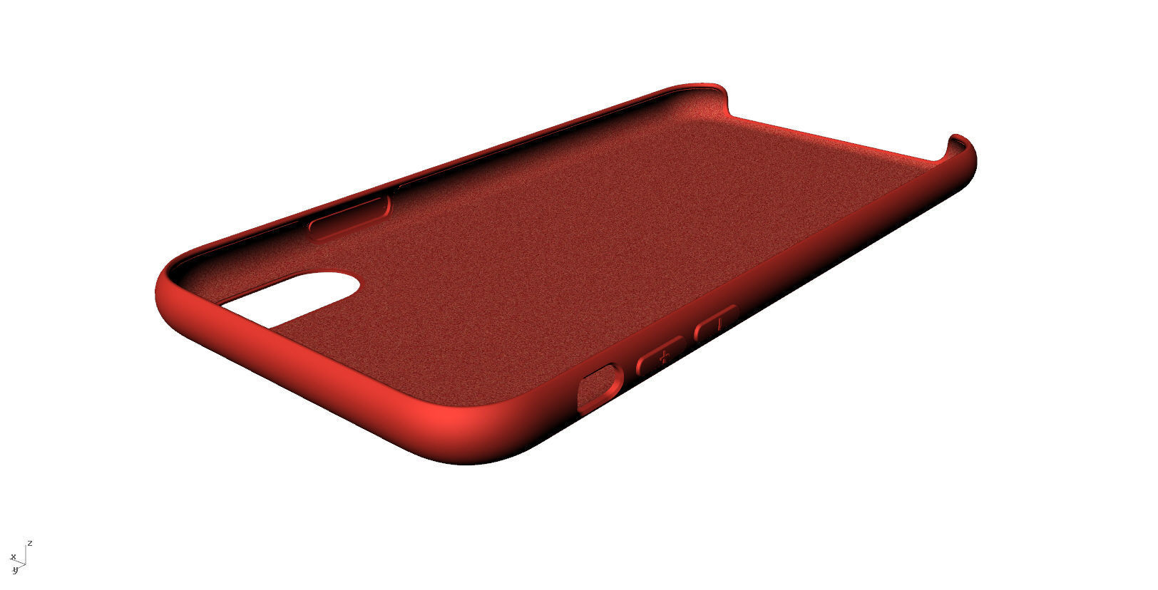 Iphone X Official original liquid silicone case 3d model 3D print model_7