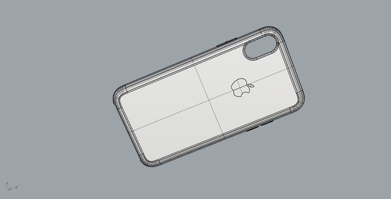 Iphone X Official original liquid silicone case 3d model 3D print model_23