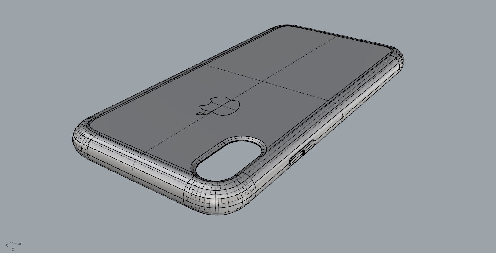 Iphone X Official original liquid silicone case 3d model 3D print model_25