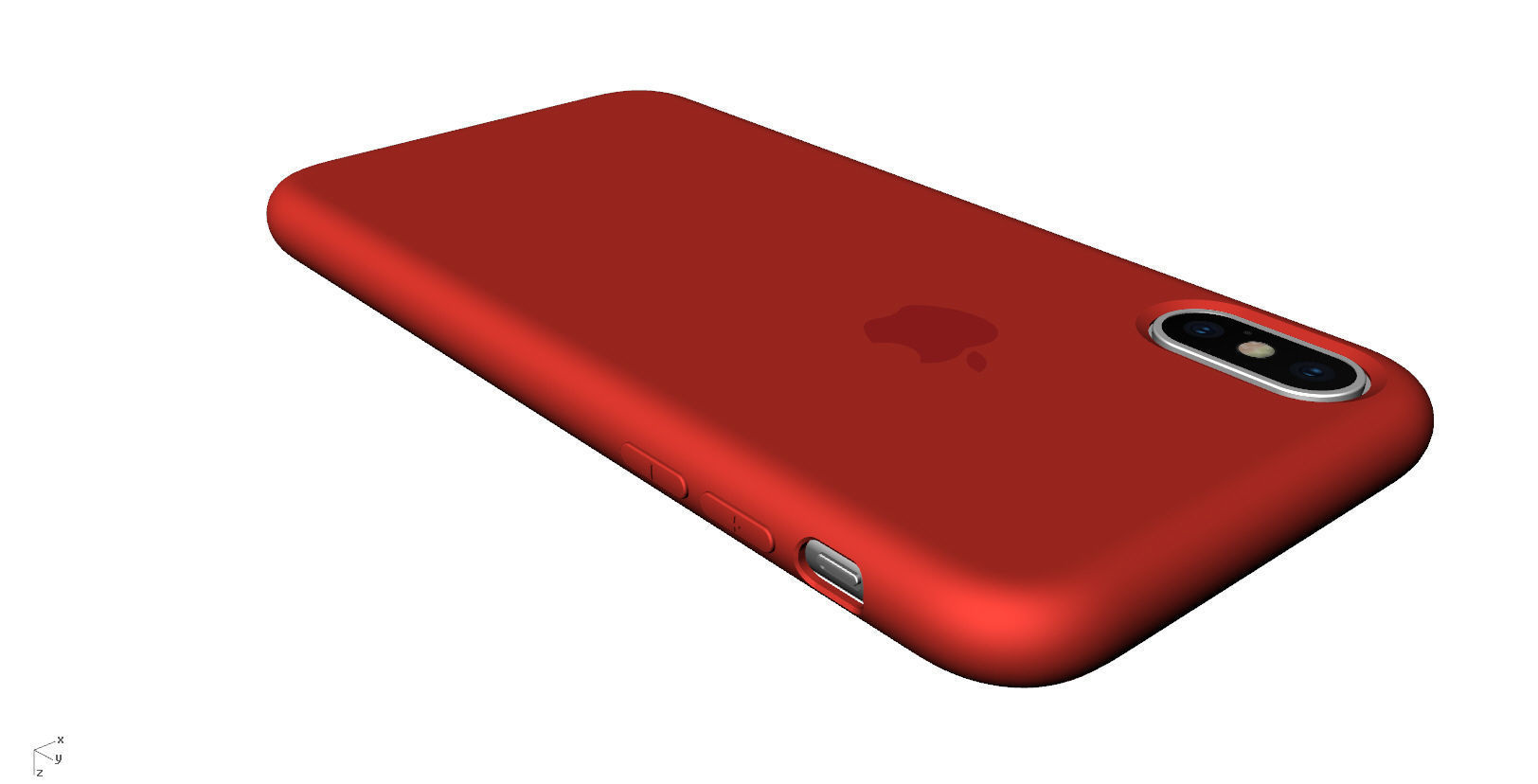 Iphone X Official original liquid silicone case 3d model 3D print model_10