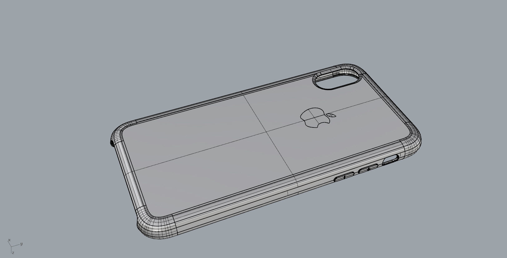 Iphone X Official original liquid silicone case 3d model 3D print model_21