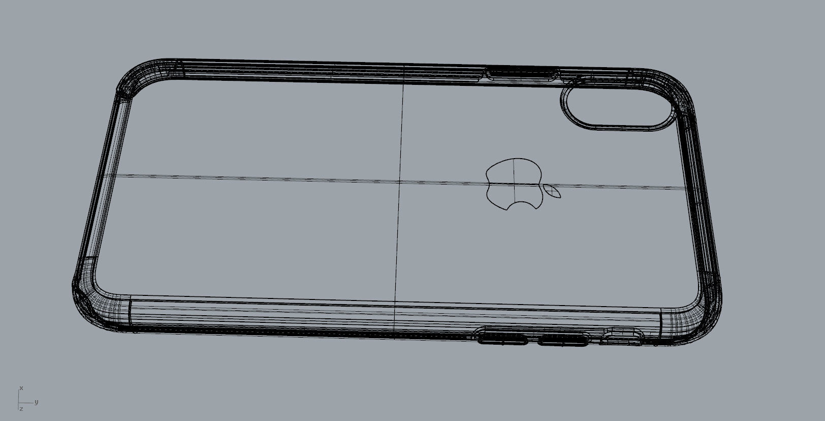 Iphone X Official original liquid silicone case 3d model 3D print model_29