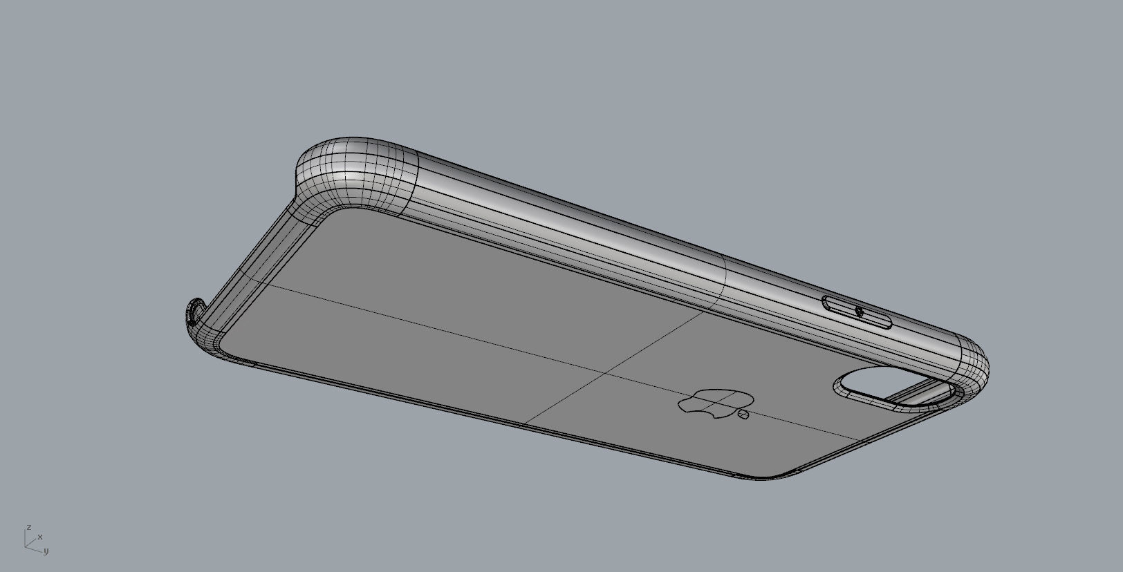 Iphone X Official original liquid silicone case 3d model 3D print model_24