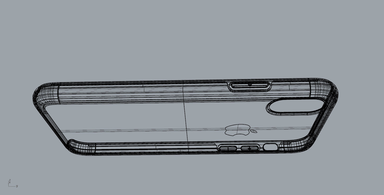 Iphone X Official original liquid silicone case 3d model 3D print model_31