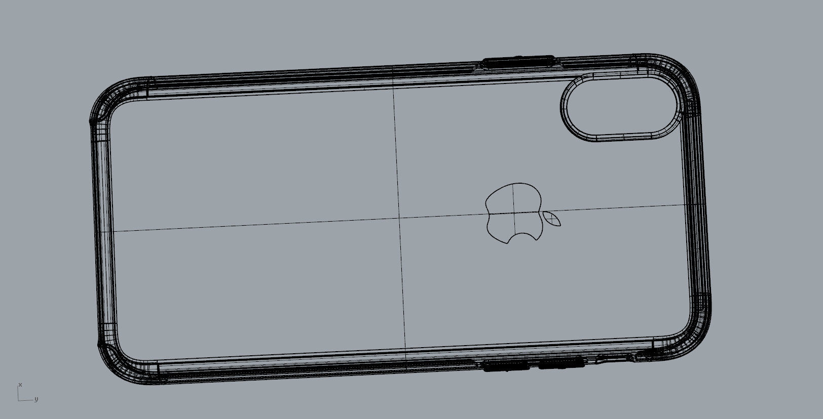 Iphone X Official original liquid silicone case 3d model 3D print model_30