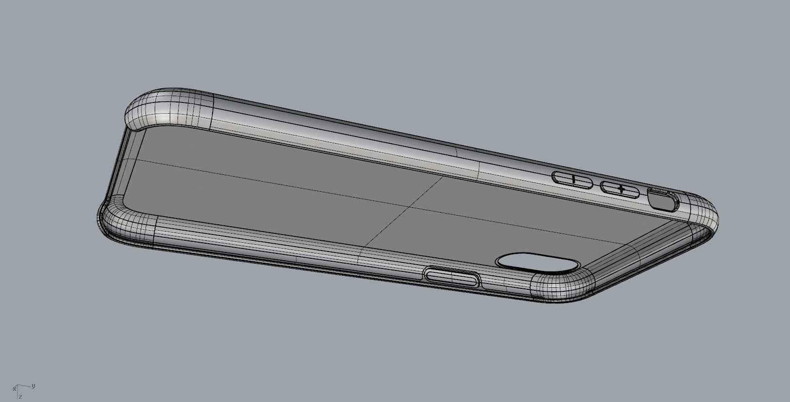 Iphone X Official original liquid silicone case 3d model 3D print model_19