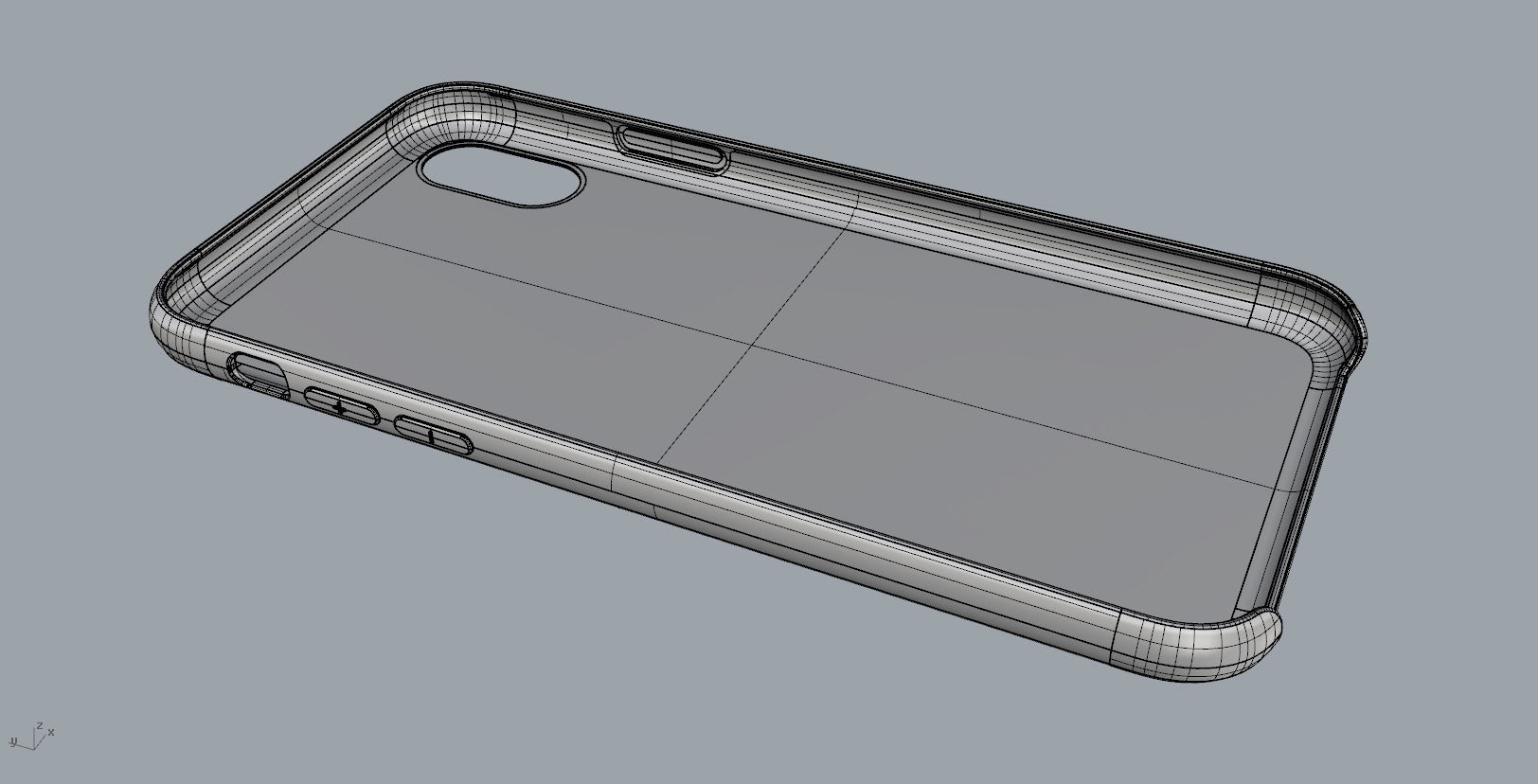 Iphone X Official original liquid silicone case 3d model 3D print model_12