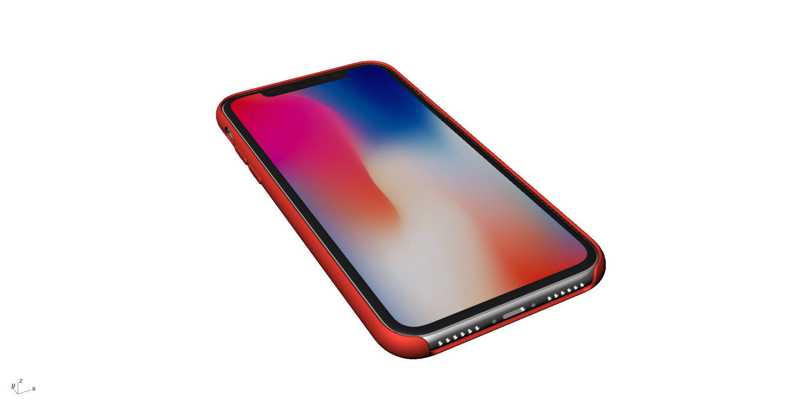 Iphone X Official original liquid silicone case 3d model 3D print model_3