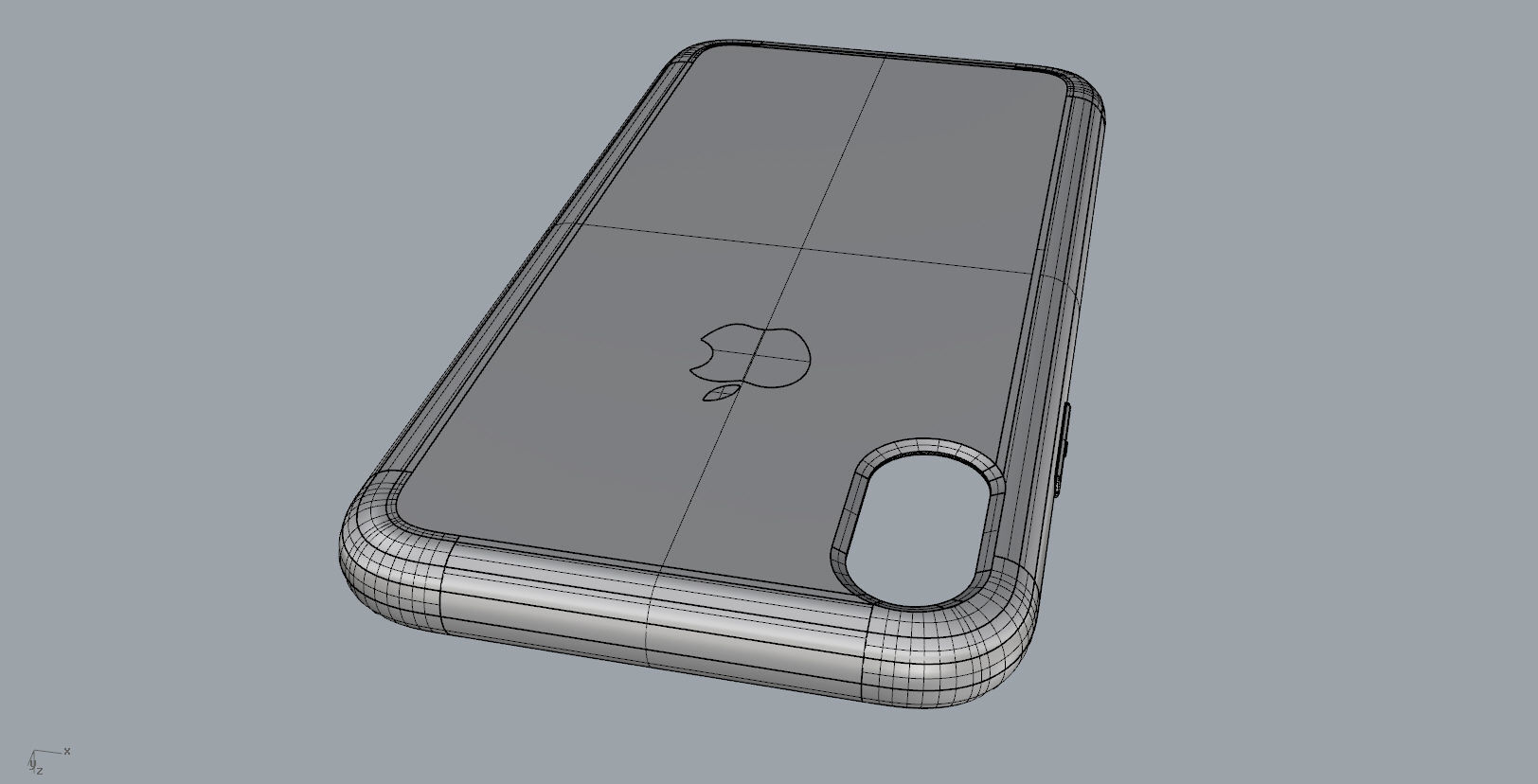 Iphone X Official original liquid silicone case 3d model 3D print model_26