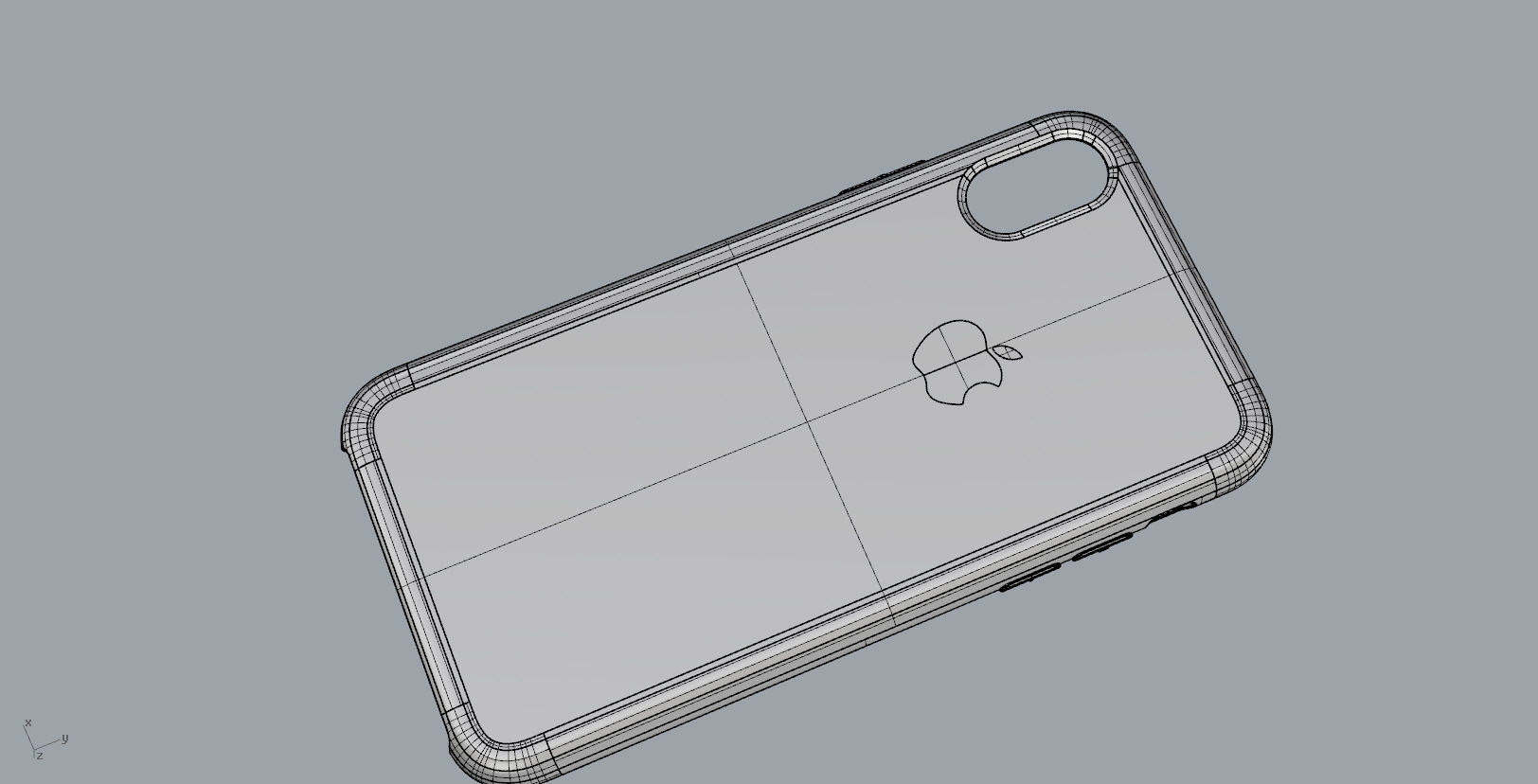 Iphone X Official original liquid silicone case 3d model 3D print model_22