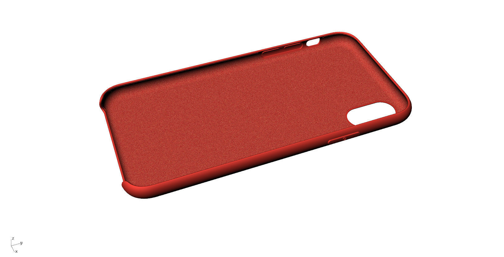 Iphone X Official original liquid silicone case 3d model 3D print model_6