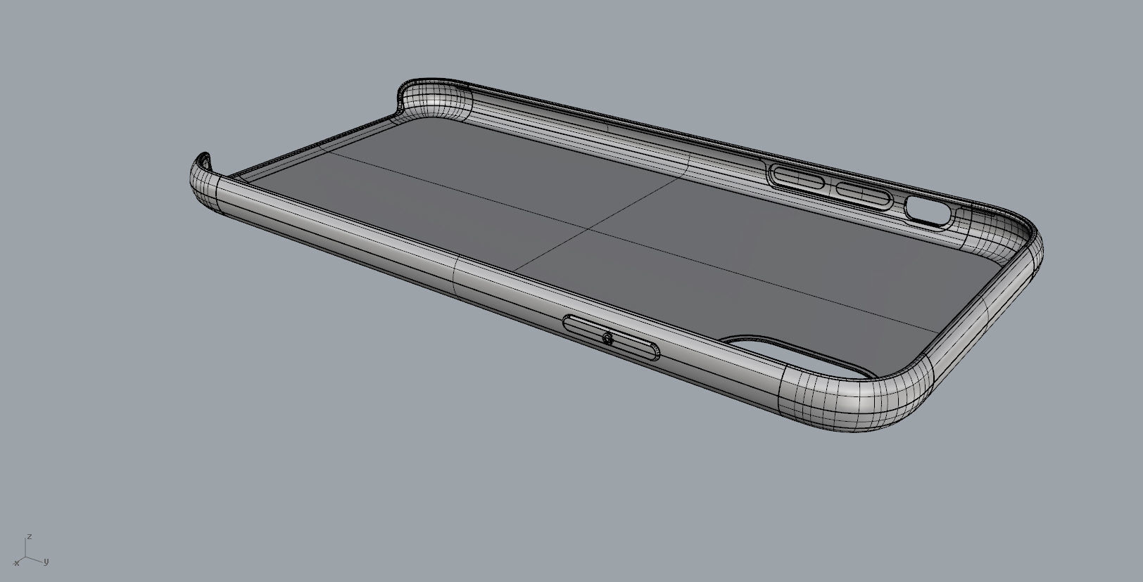 Iphone X Official original liquid silicone case 3d model 3D print model_16