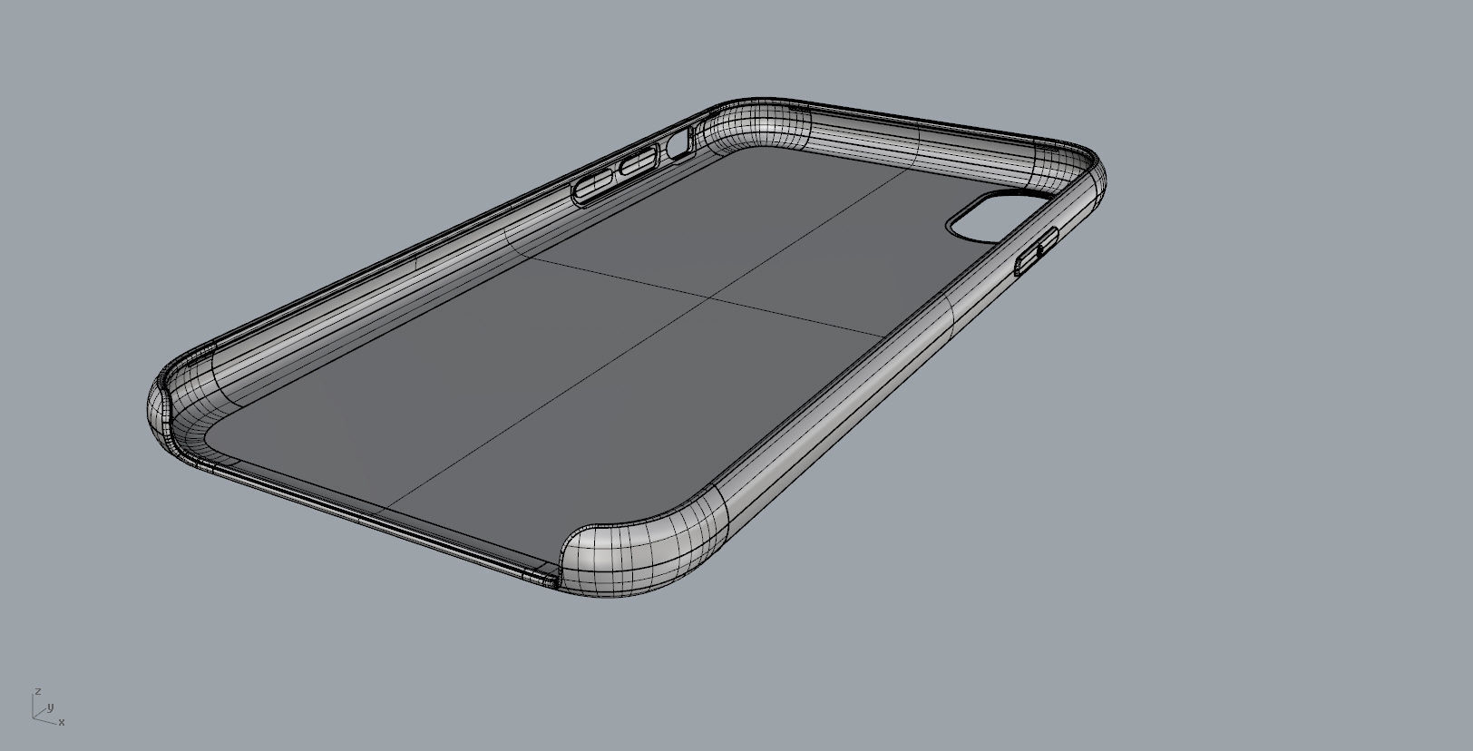 Iphone X Official original liquid silicone case 3d model 3D print model_13