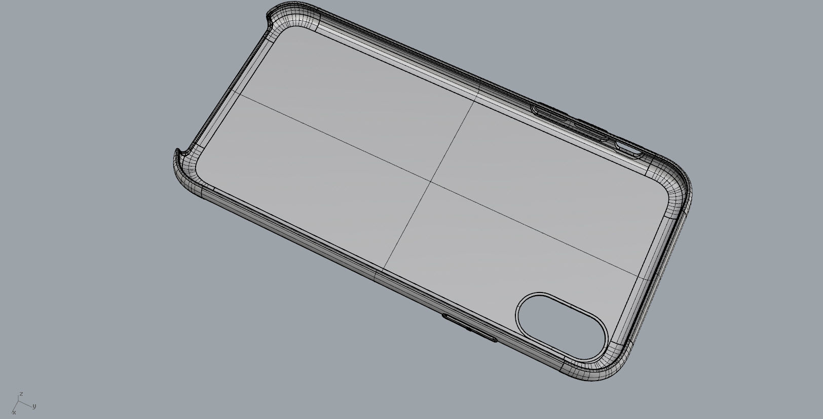 Iphone X Official original liquid silicone case 3d model 3D print model_17