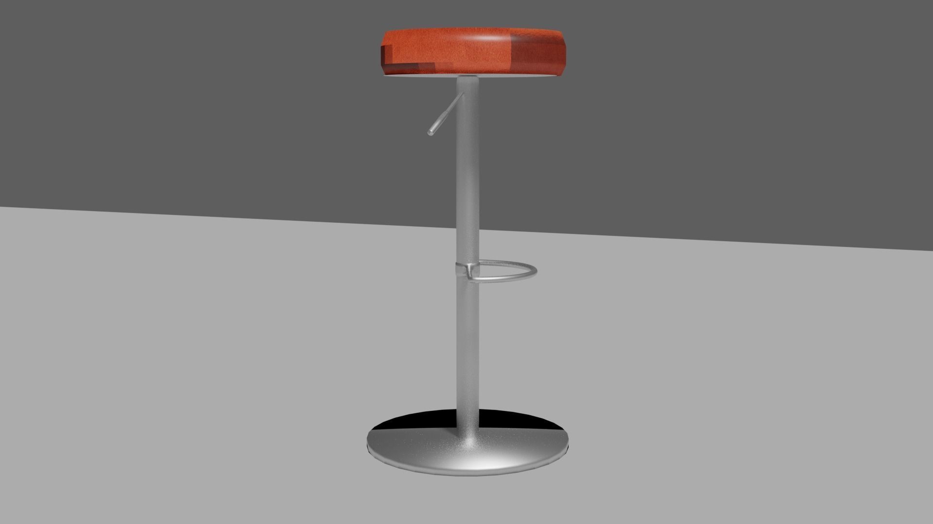 Bar chair Free 3D model_2