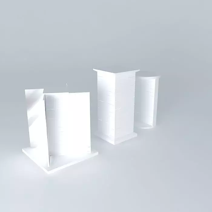 13 exhibitors Free 3D model_0