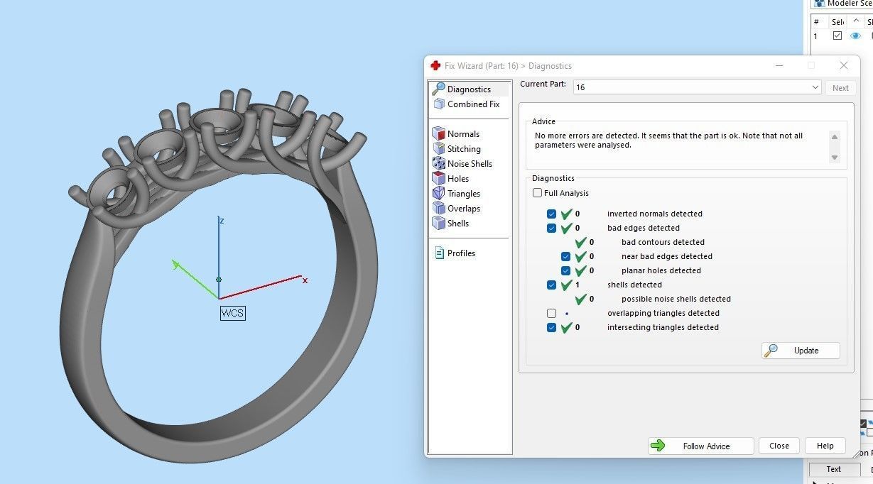 Weave  wedding diamonds ring   3D print model_8