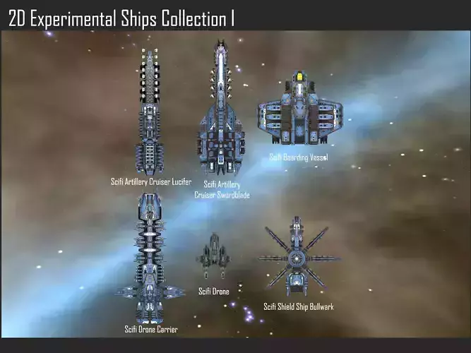 2D Experimental Ships Collection