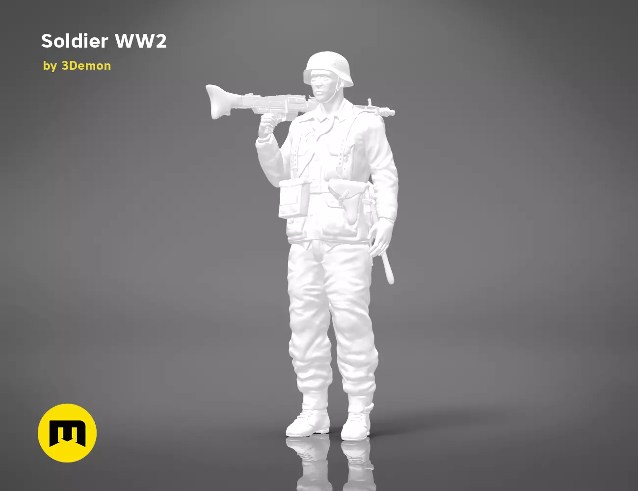 Soldier of World War 2  FIGURE 3D print model_0
