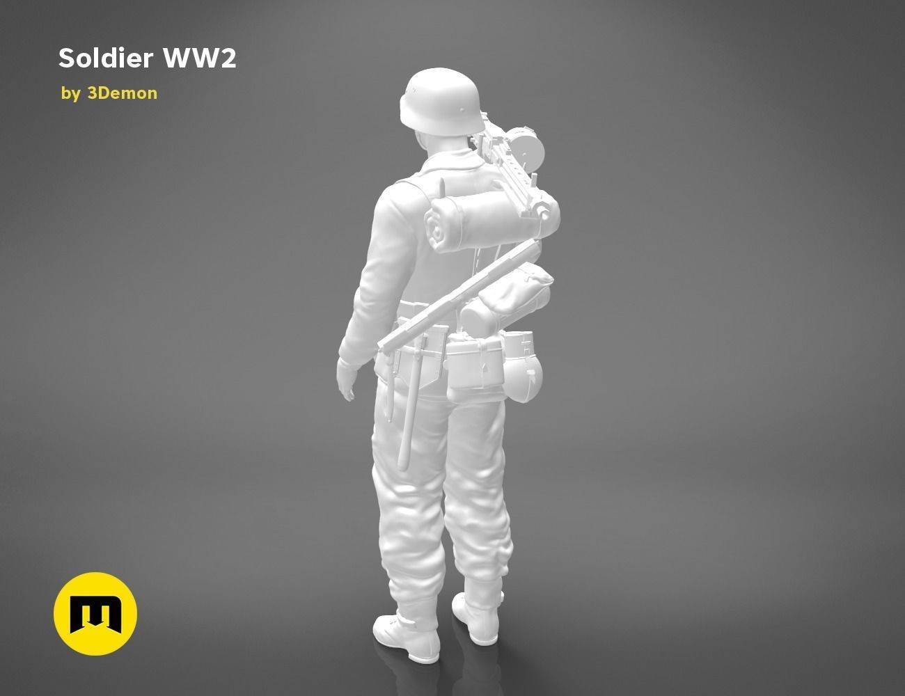 Soldier of World War 2  FIGURE 3D print model_5