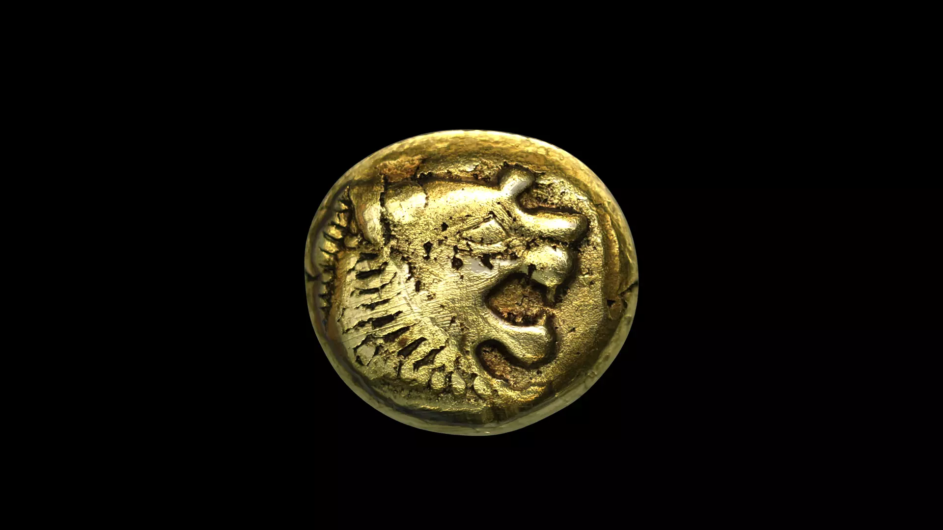 Sardeis Electrum Coin 3D model_0
