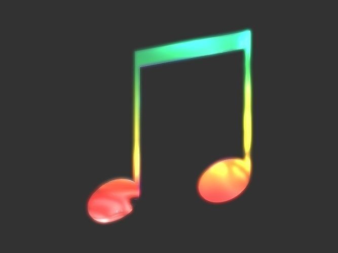 Music symbol 3D 3D print model