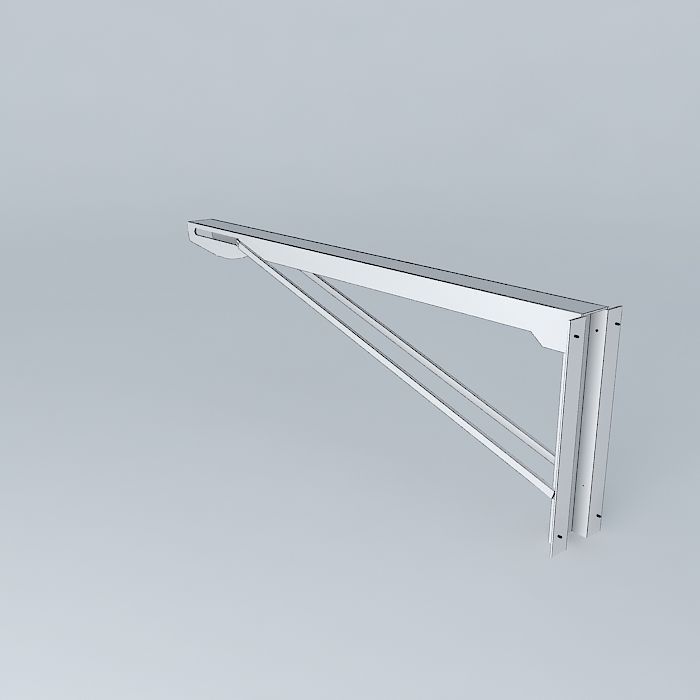 Hardware wall bracket Free 3D model_4