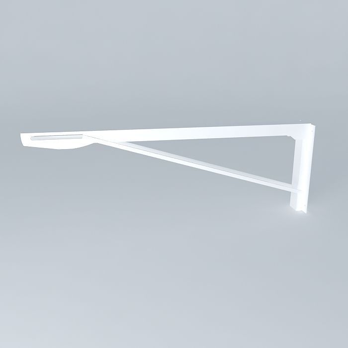 Hardware wall bracket Free 3D model_2