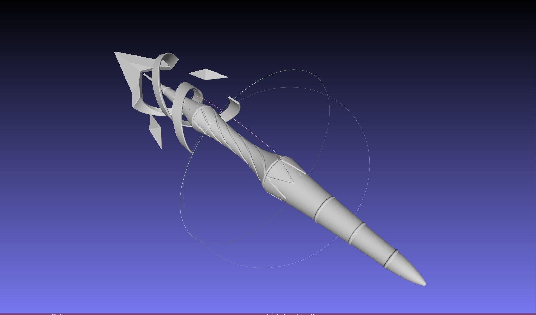 Fate Grand Order Bradamante Lance Printable Assembly 3D print model_28