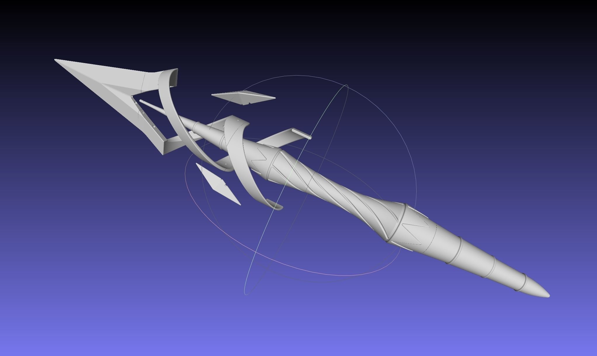 Fate Grand Order Bradamante Lance Printable Assembly 3D print model_2