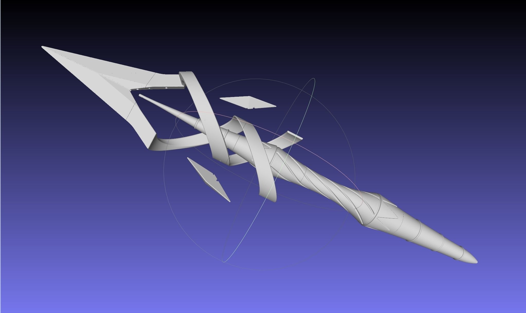Fate Grand Order Bradamante Lance Printable Assembly 3D print model_10