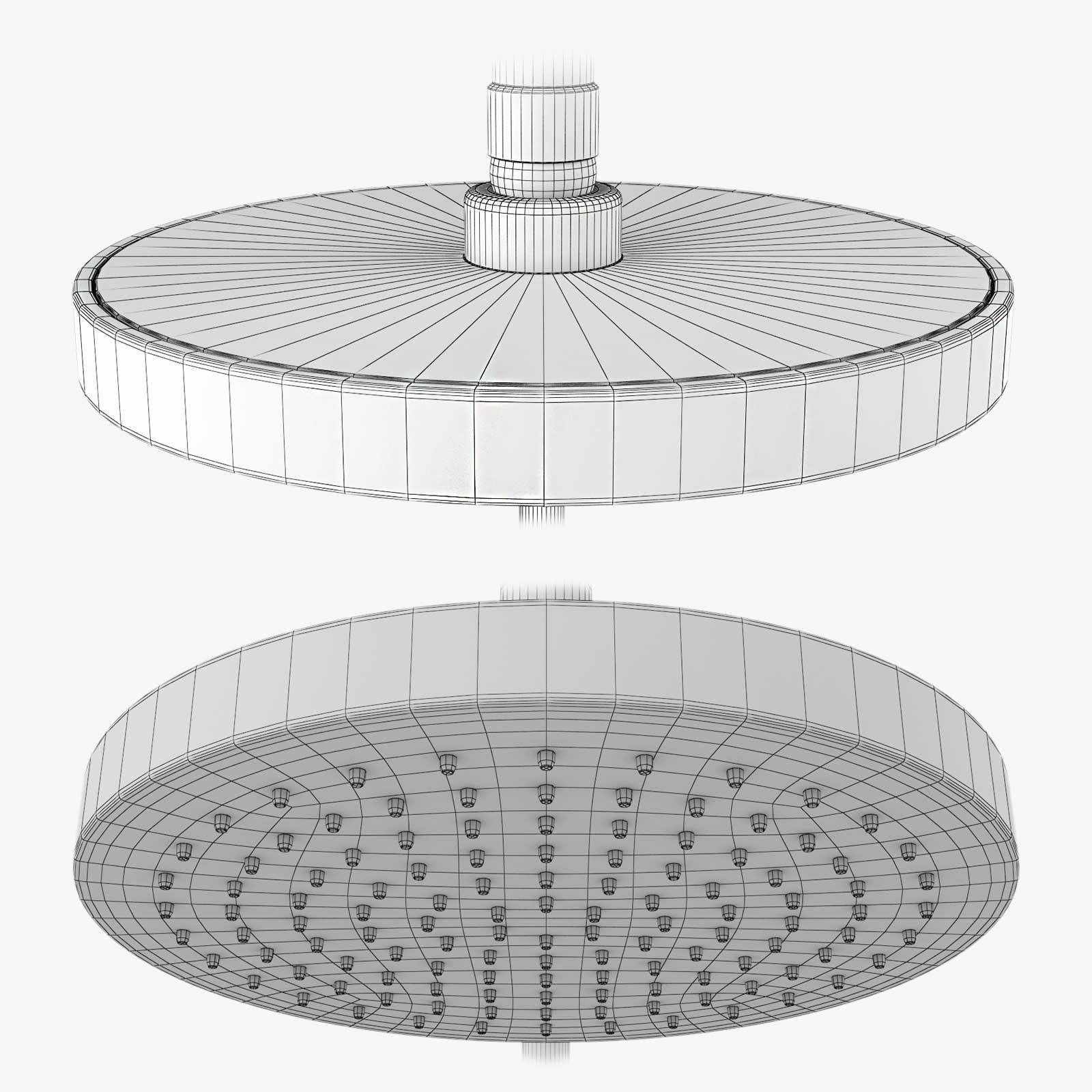 Bathroom mixer set BLACK and WHITE 3D model_6