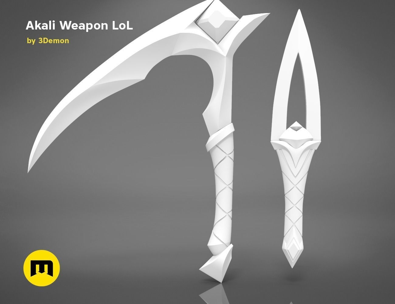 Akali Weapons 3D PRINT MODEL 3D print model_5